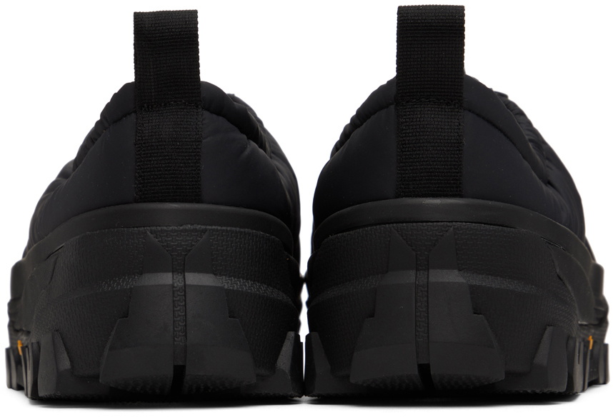 AMOMENTO Black Vibram Padded Slippers AMOMENTO