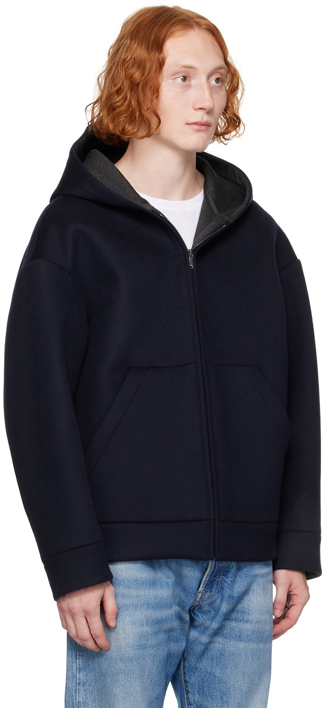 Valentino Navy Cashmere Coat