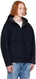 Valentino Navy Cashmere Coat