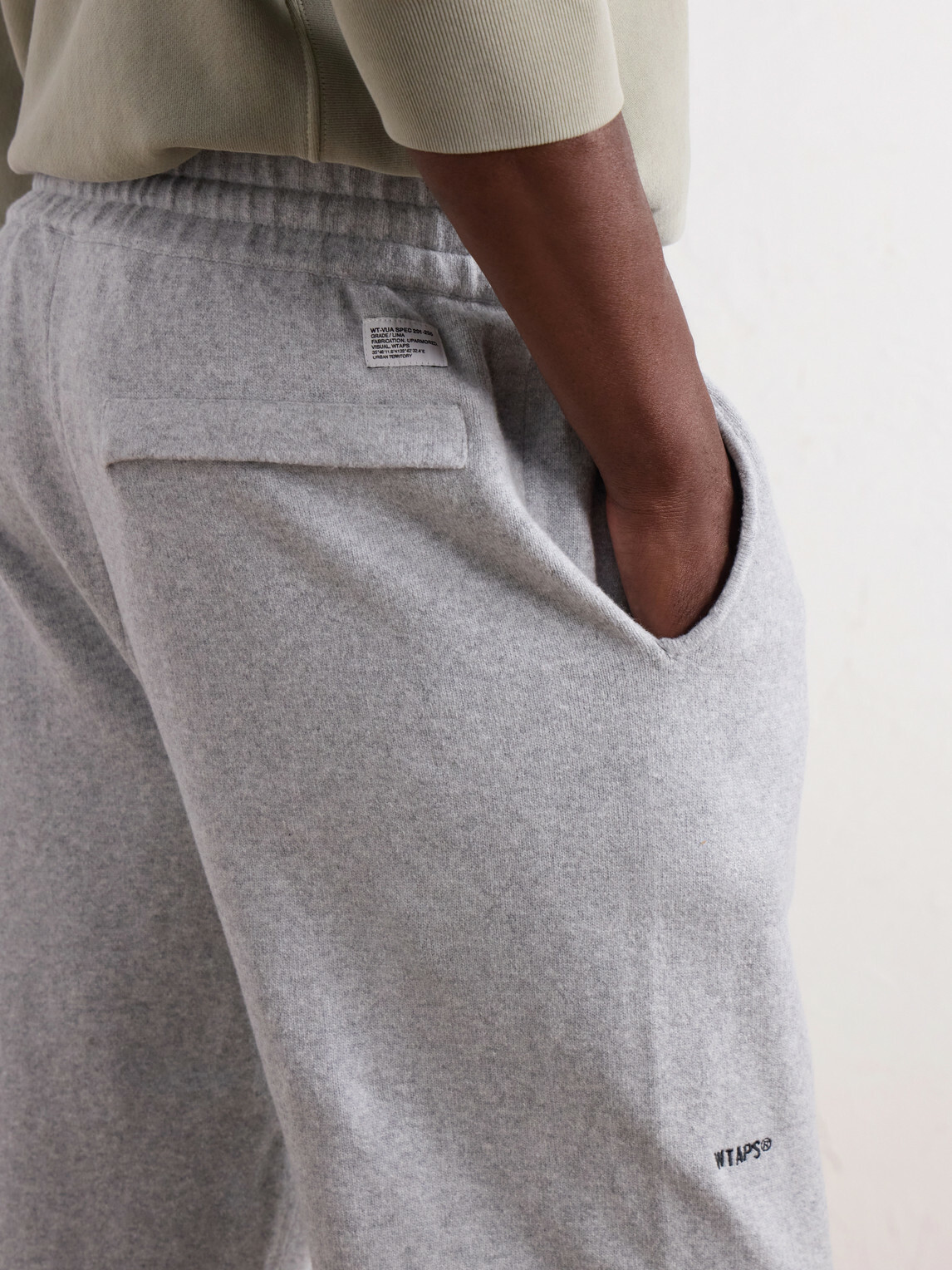 WTAPS - Tapered Logo-Embroidered Cotton-Blend Jersey Sweatpants - Gray