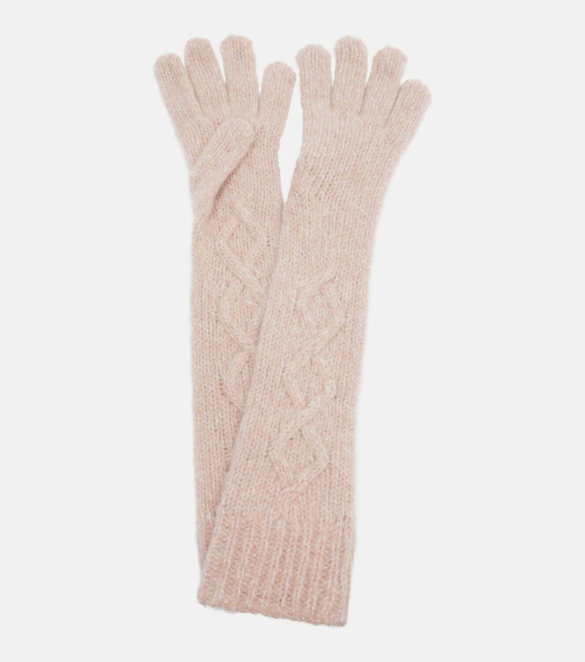 Moncler Embroidered alpaca-blend gloves