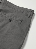 Onia - Traveler Straight-Leg Linen-Blend Bermuda Shorts - Gray