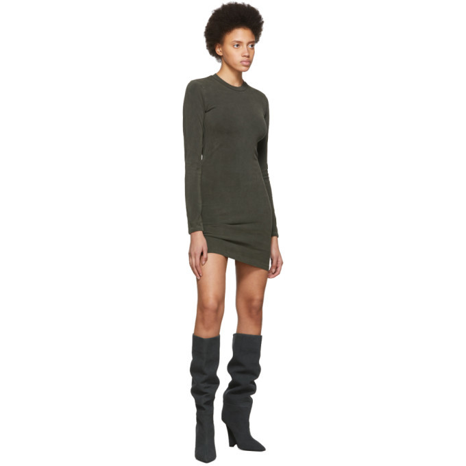 YEEZY Black Canvas Wedge Boots