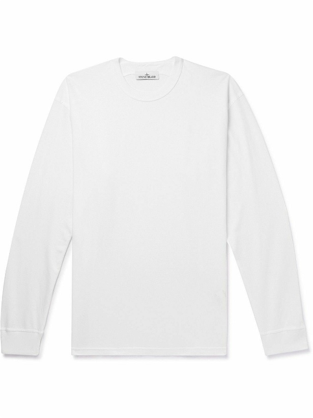 Photo: Stone Island - Cotton-Jersey T-Shirt - White