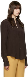Maiden Name SSENSE Exclusive Brown Odette Shirt