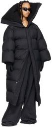 Balenciaga Black Long CB Down Jacket