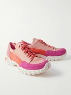 Diemme - Possagno Suede-Trimmed Mesh Sneakers - Pink