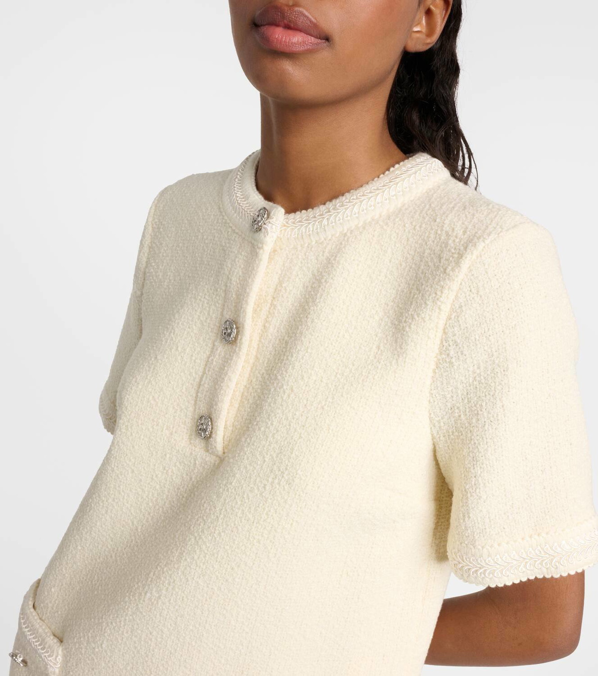Gucci Wool-blend tweed minidress Gucci