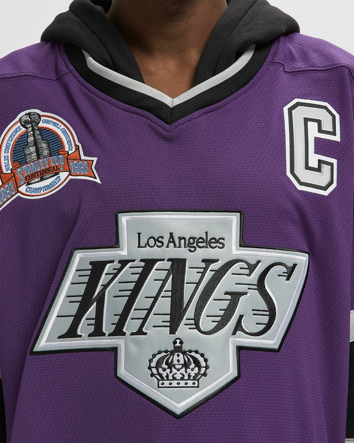 Mitchell & Ness X JUST DON NHL JERSEY HOODIE LOS ANGELES KINGS Purple Men