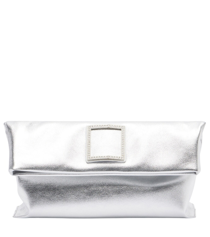 Photo: Roger Vivier Trompette metallic leather clutch