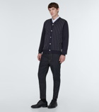 Comme des Garcons Homme Deux - Striped jersey cardigan