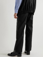 GUCCI - Wide-Leg Zip-Embellished Shell Trousers - Black