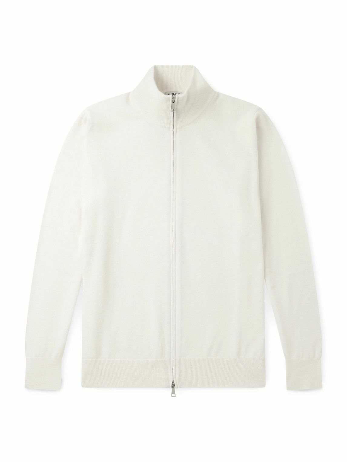 Ghiaia Cashmere - Cashmere Zip-Up Sweater - Neutrals