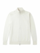 Ghiaia Cashmere - Cashmere Zip-Up Sweater - Neutrals