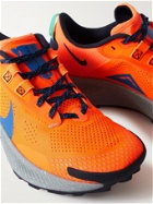 Nike Running - Pegasus Trail 3 Mesh and Rubber Running Sneakers - Orange