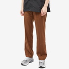 Uniform Bridge Men's Wide Slack Pants in Brown