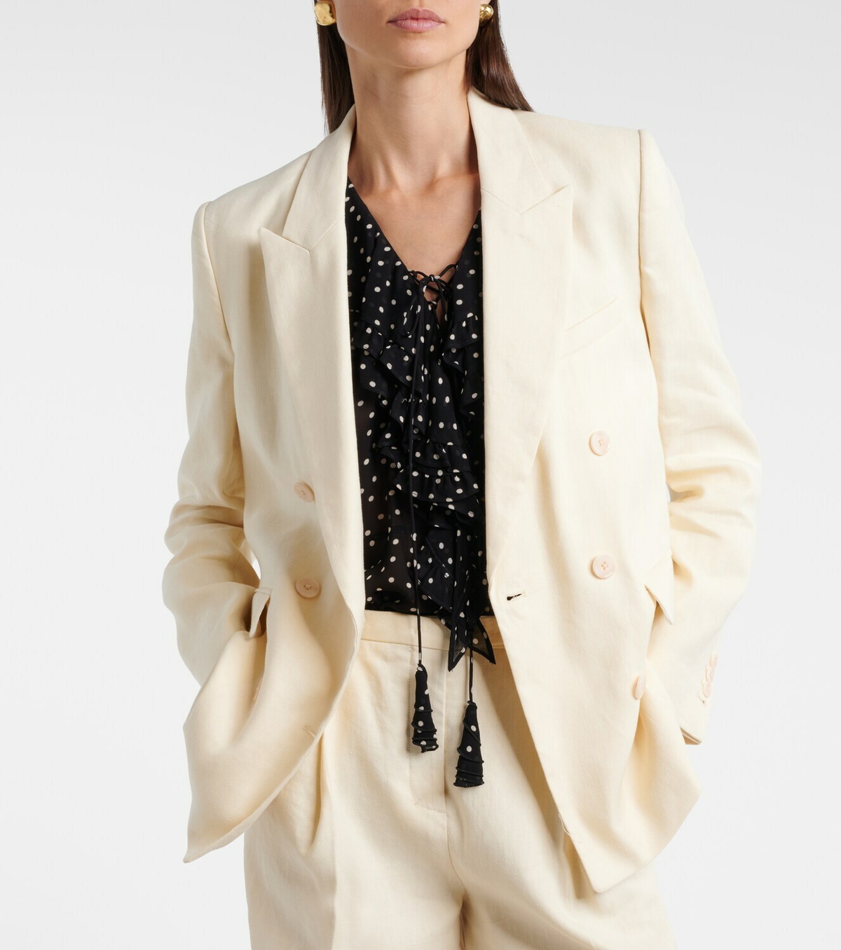 Dorothee Schumacher Casual Sophistication linen and cotton blazer