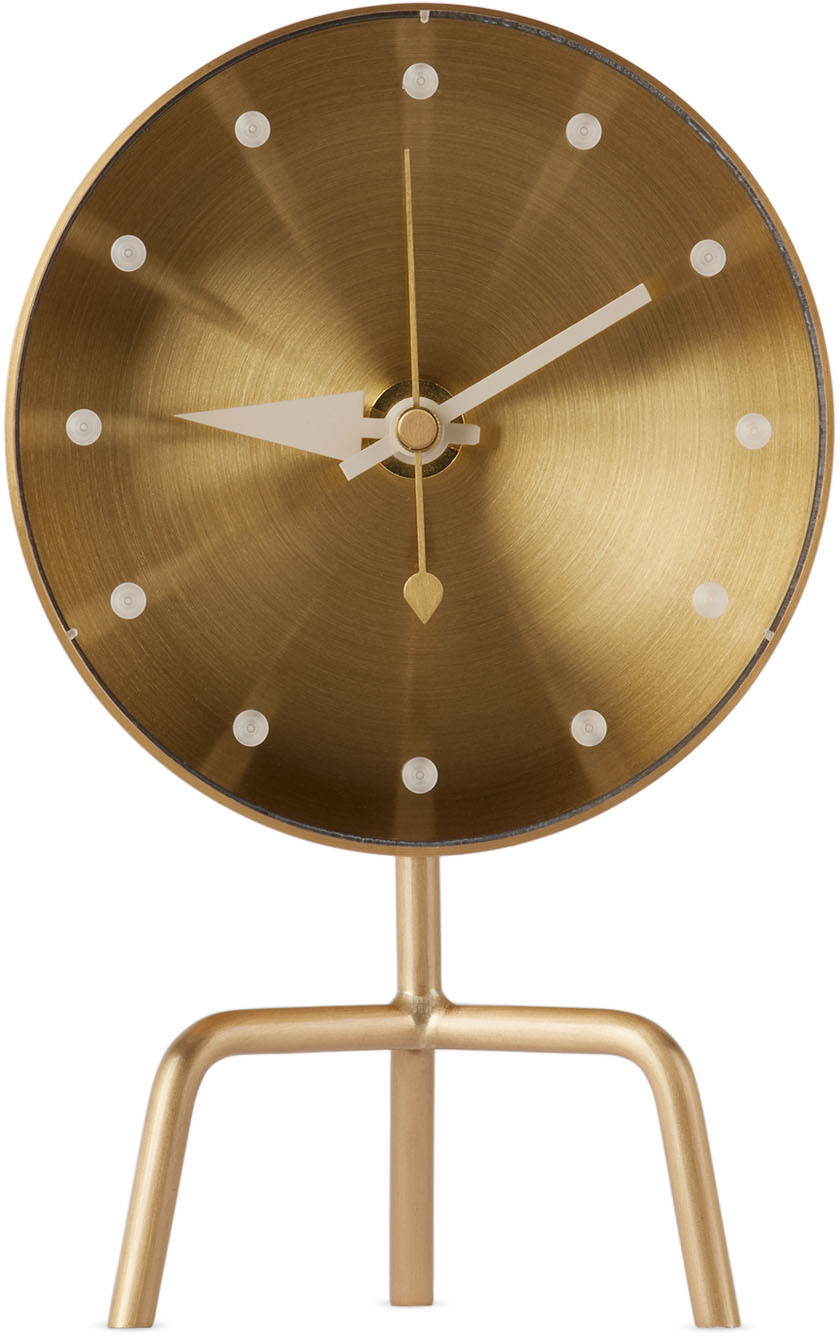 Vitra Gold Tripod Clock Vitra