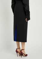 Roksanda Amel Crepe Midi Skirt Black