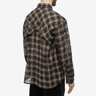 Andersson Bell Men's Wasser Sheer Checked Shirt in Black