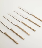 Bitossi Bamboo 24-piece stainless steel flatware set