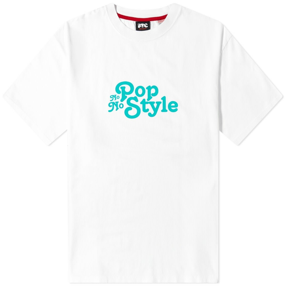 Photo: Pop Trading Company Men's x FTC No Style T-Shirt in White