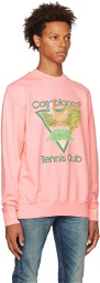 Casablanca Pink Tennis Club Icon Sweatshirt