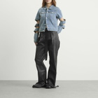 Coperni Women's Spiral Denim Jacket in Blue Light