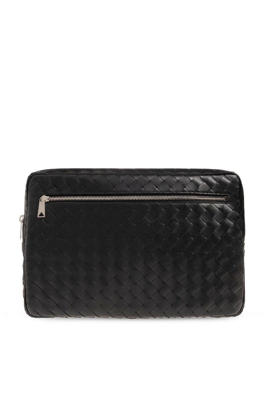 【BOTTEGA VENETA】INTRECCIATO LAPTOP CASE BAG Bottega Veneta Intrecciato Zippered Laptop Case Bag Bottega