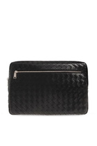 Bottega Veneta Intrecciato Zippered Laptop Case Bag