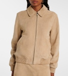 Yves Salomon Suede bomber jacket