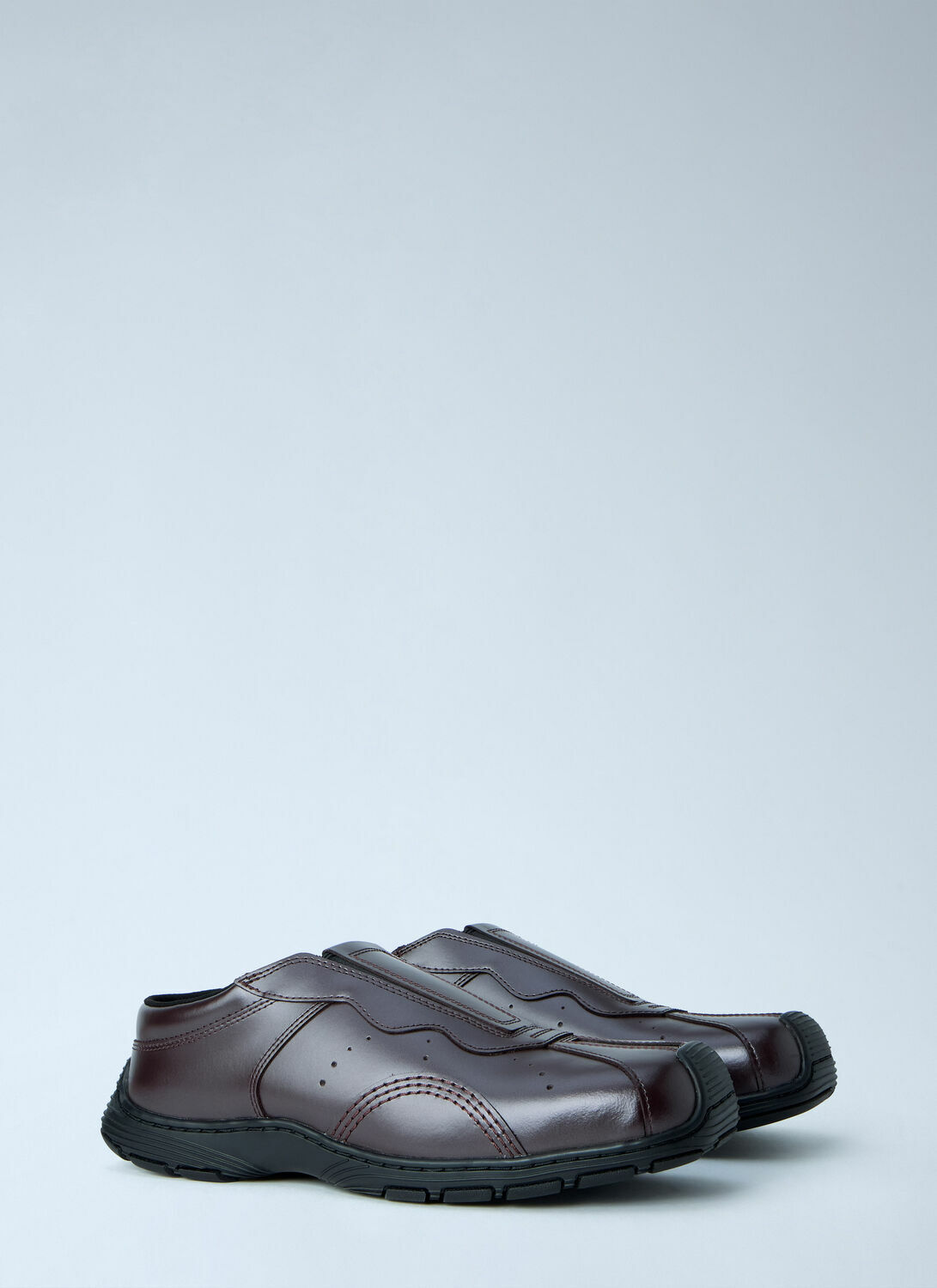 Dr. Martens Aurix Oxblood Satin Finish Leather Slip Ons