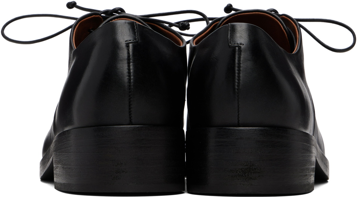 Marsèll Black Gnocco Soft Pebbled Leather Derbys