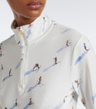 Bogner Beline printed zip-up ski top