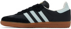 adidas Originals Gray & Blue Samba OG Sneakers