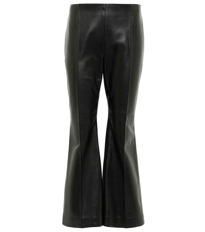 Photo: The Row - Beck leather flared pants