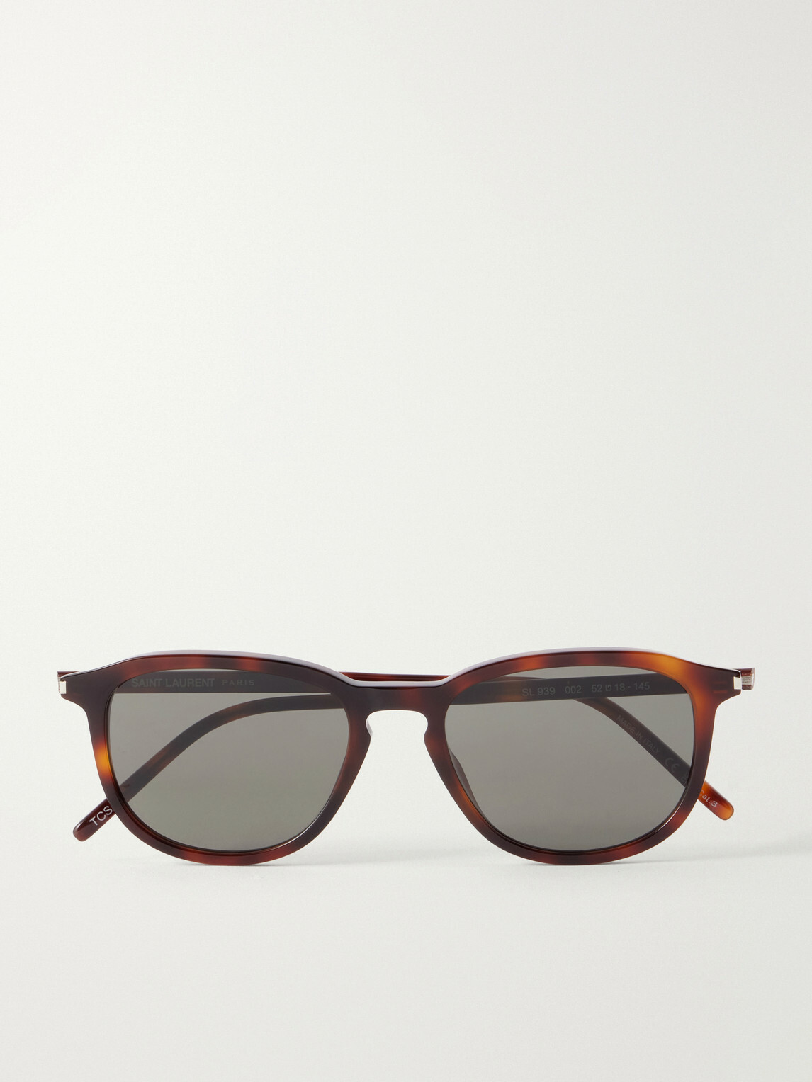 SAINT LAURENT - SL 939 Round-Frame Recycled Acetate Sunglasses - Brown