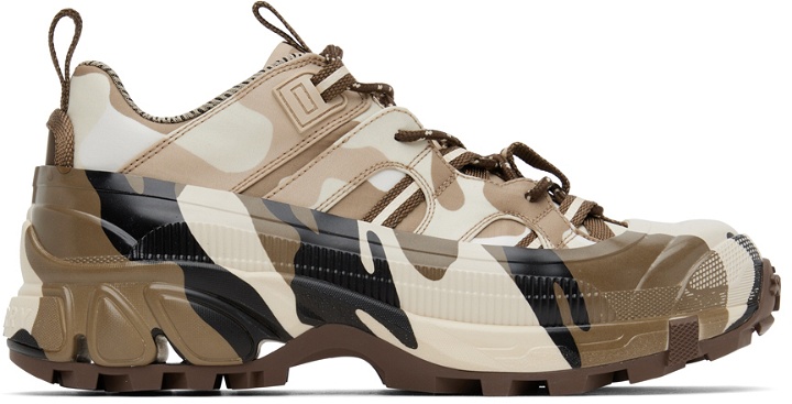 Photo: Burberry Brown Camouflage Arthur Sneakers