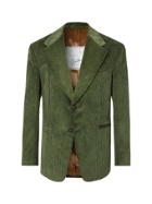 GIULIVA HERITAGE - Alfonso Prince of Wales Checked Virgin Wool Blazer - Green