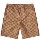 Gucci Men's GG All Over Ripstop Short in Beige