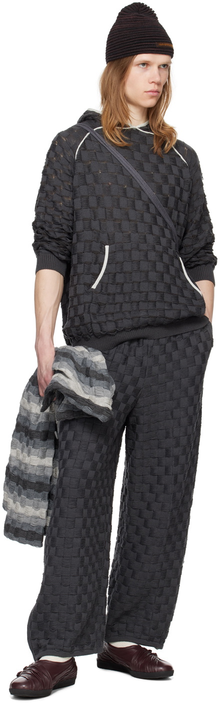 Isa Boulder SSENSE Exclusive Gray Chess Hoodie