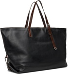 Paul Smith Black Leather Duffle Bag