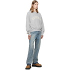 We11done Gray Inside-Out Sweatshirt