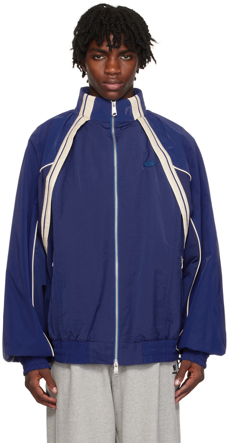 ADER error Blue Striped Track Jacket ADER error