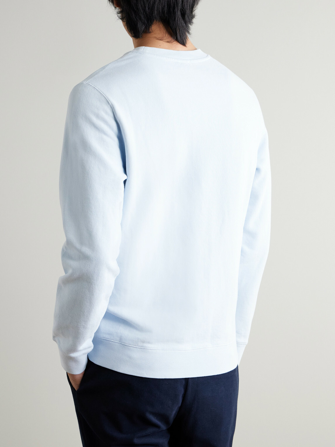 Sunspel - Cotton-Jersey Sweatshirt - Blue