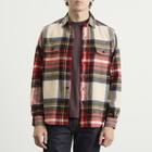 Polo Ralph Lauren Men's Flannel Check Overshirt in Cream Red Multi