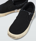 Balenciaga - Distressed cotton canvas sneakers