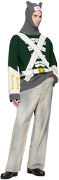Charles Jeffrey LOVERBOY Green Animal Boo Hoodie