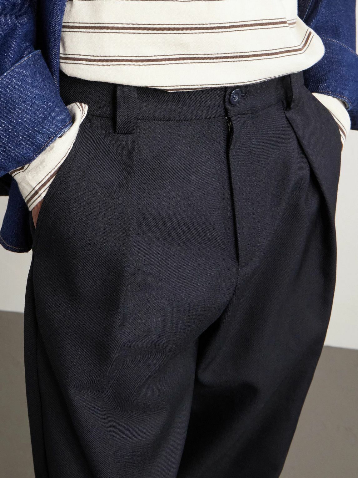 A.P.C. - Renato Straight-Leg Pleated Twill Trousers - Black