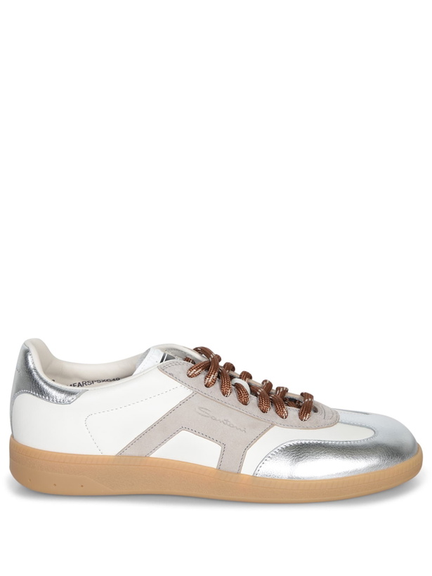 Photo: Santoni Olympid White-grey Sneakers